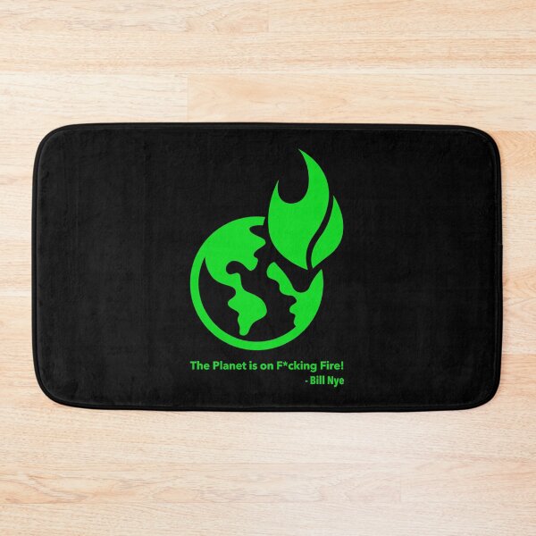 Item preview, The Planet is on F*cking Fire! green (censored) designed and sold by Thelittlelord.