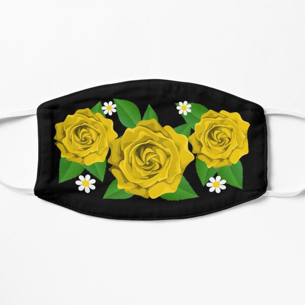 Download Yellow Roses Face Mask Nice Yellow Roses Floral Face Mask Mask By Optimus Designs Redbubble PSD Mockup Templates