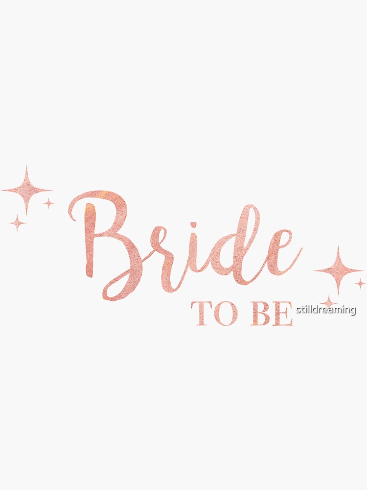 Bride to be Comic (Graphic) Sticker for Sale by Allyoudois