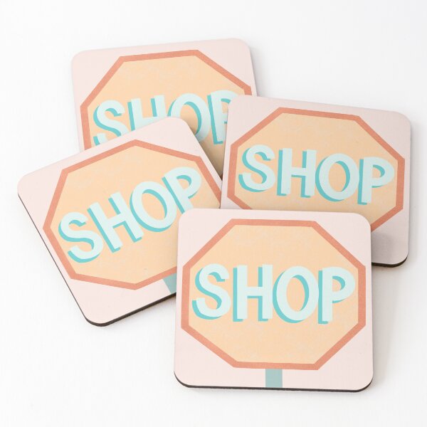 Item preview, shop w pink background designed and sold by flinning.