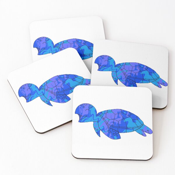 Item preview, blue swirl patterned turtle designed and sold by Kaleigh W.
