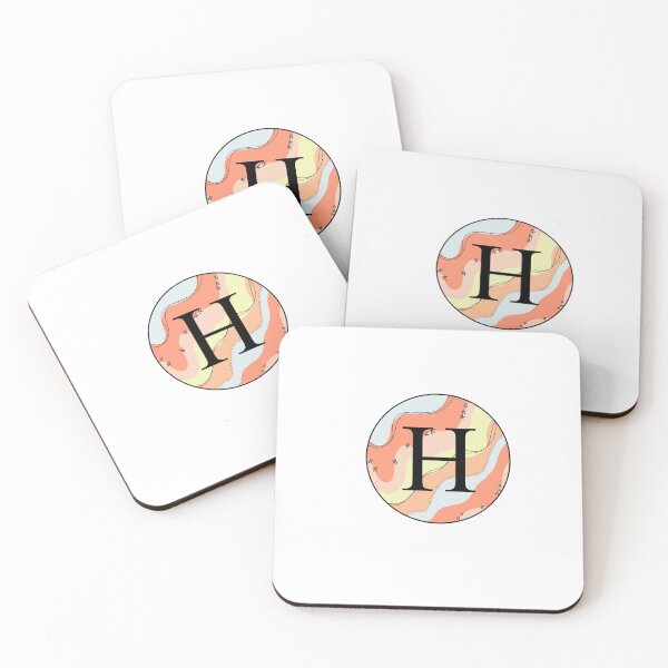 Item preview, H initial circle  designed and sold by createdbyjp.
