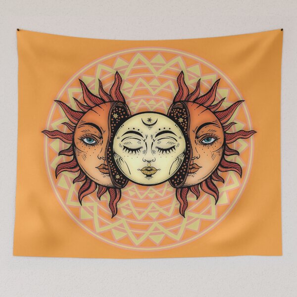 Item preview, Sun And Moon | Hippie Decor  designed and sold by innexciumtab.