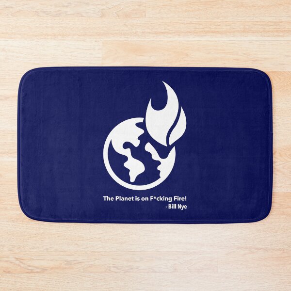 Item preview, The Planet is on F*cking Fire! white (censored) designed and sold by Thelittlelord.