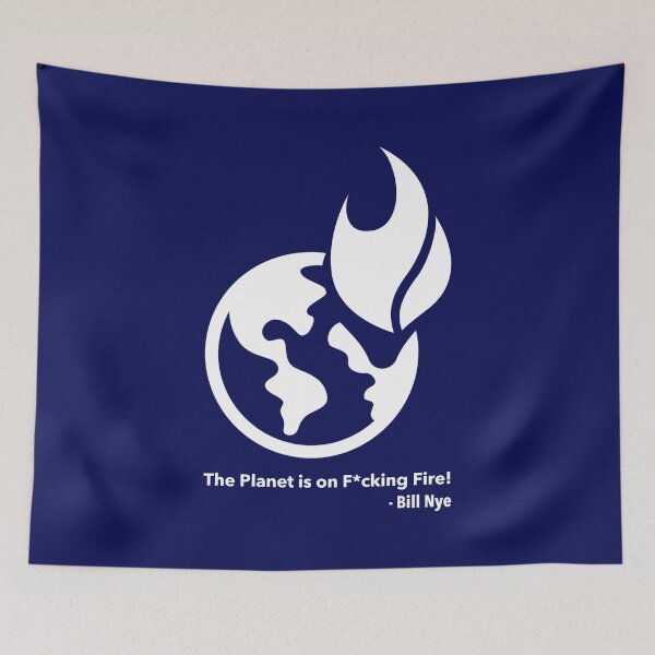 Item preview, The Planet is on F*cking Fire! white (censored) designed and sold by Thelittlelord.