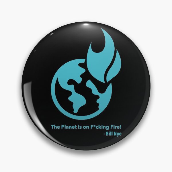 Item preview, The Planet is on F*cking Fire! teal (censored) designed and sold by Thelittlelord.