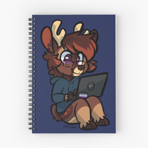 Item preview, Deer on Laptop  designed and sold by SammyTheTanuki.