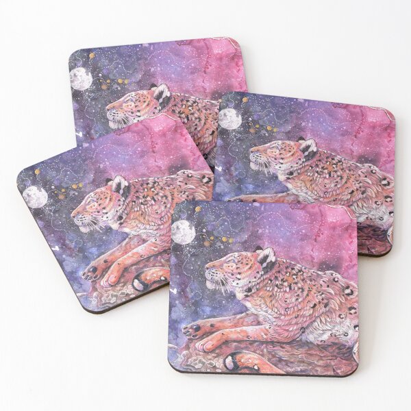 Item preview, Amur Leopard And Moon  designed and sold by Dawn Paws.
