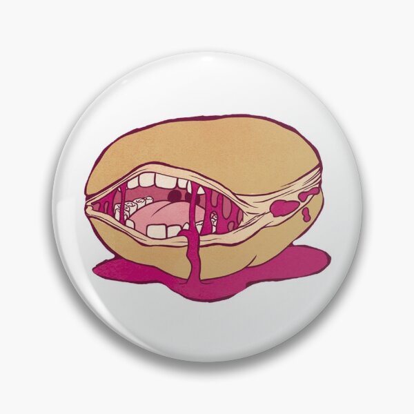 Item preview, Jelly Doughnut Sticker designed and sold by SamGhoulie.