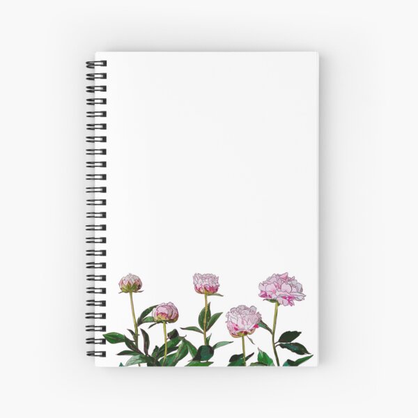 Peonies Spiral Notebook