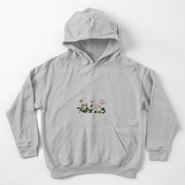 Peonies Kids Pullover Hoodie