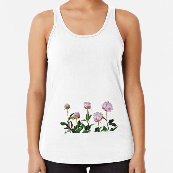 Peonies Racerback Tank Top