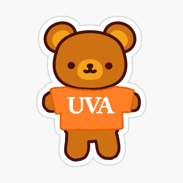 Item preview, UVA teddy bear orange designed and sold by cats-corner.