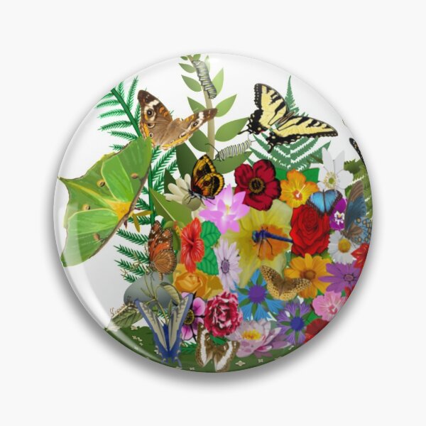 Item preview, butterflies and flowers designed and sold by BellsPainting.