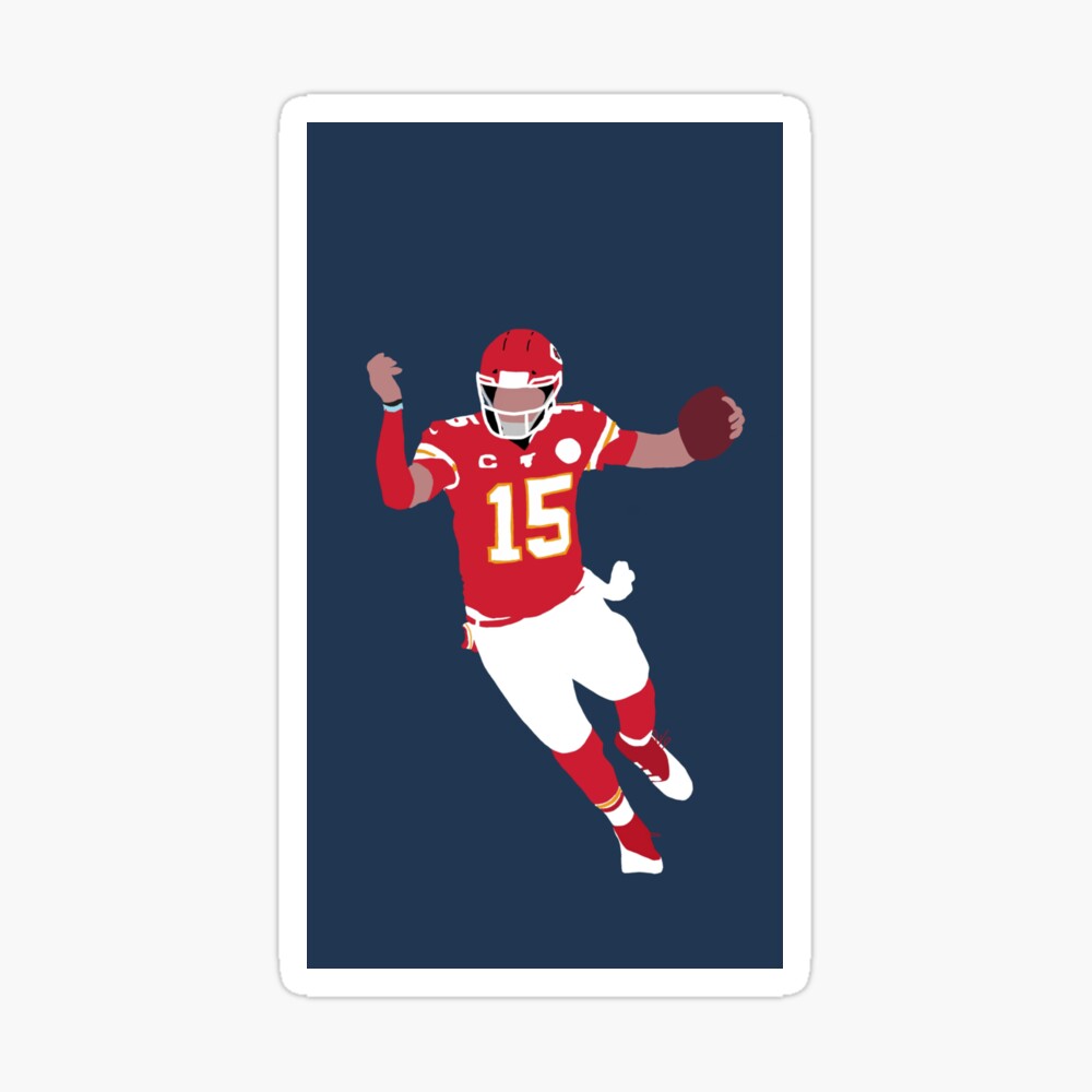 Patrick Mahomes Football Paper Poster Chiefs 2 - Patrick Mahomes - Sticker