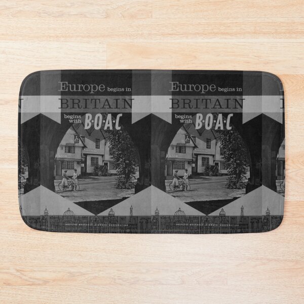 Item preview, Europe begins in Britain Noire vintage travel poster designed and sold by stickart-marek.