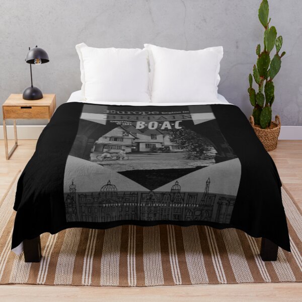 Item preview, Europe begins in Britain Noire vintage travel poster designed and sold by stickart-marek.