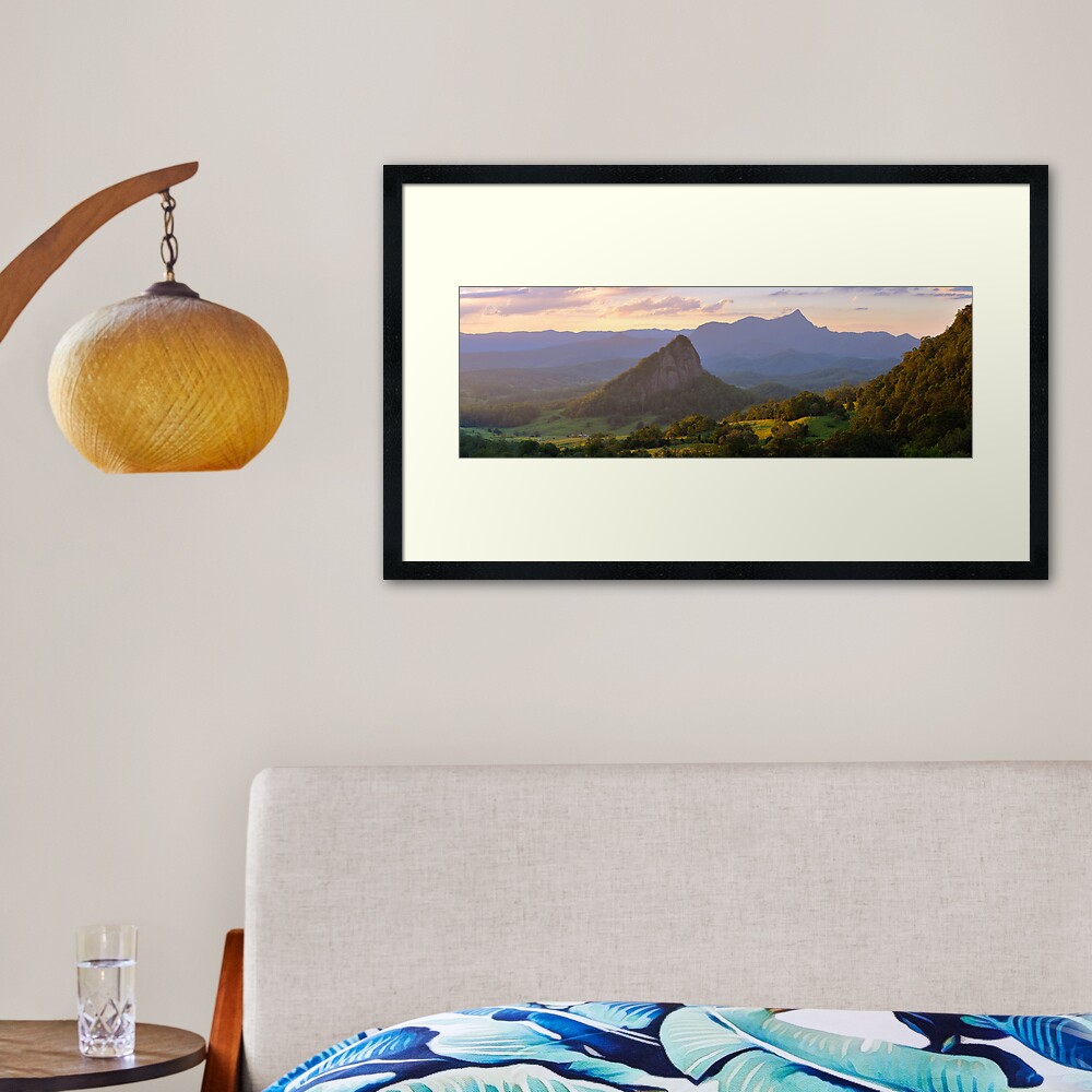 Doughboy Hill & Mt Warning, New South Wales, Australia Framed Art Print