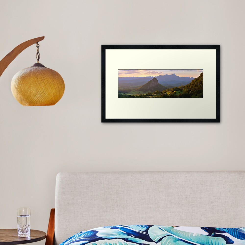 Doughboy Hill & Mt Warning, New South Wales, Australia Framed Art Print