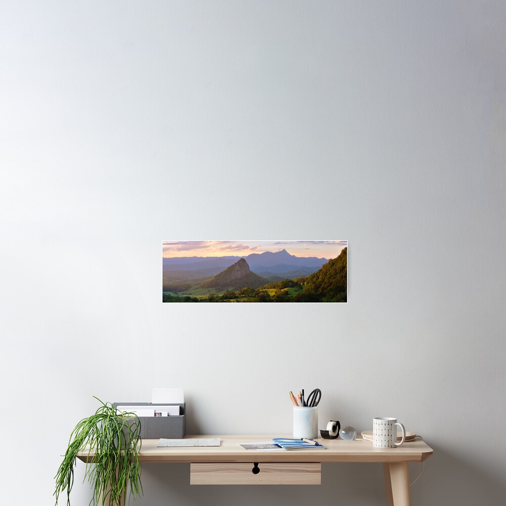 Doughboy Hill & Mt Warning, New South Wales, Australia Poster