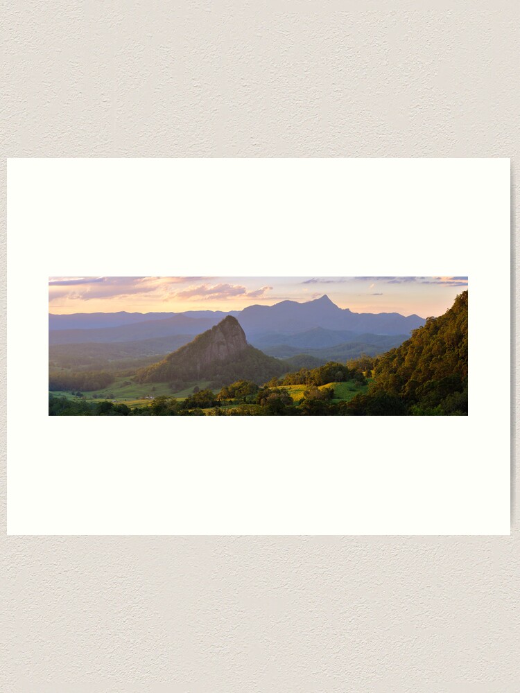 Alternate view of Doughboy Hill & Mt Warning, New South Wales, Australia Art Print