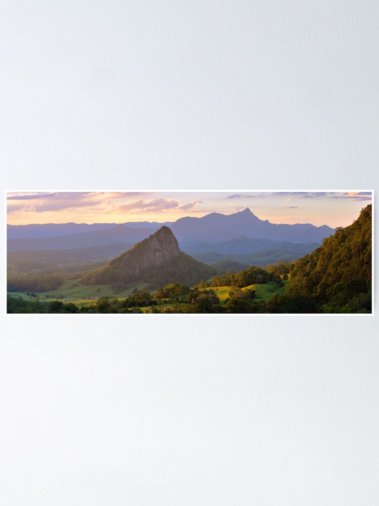 Alternate view of Doughboy Hill & Mt Warning, New South Wales, Australia Poster