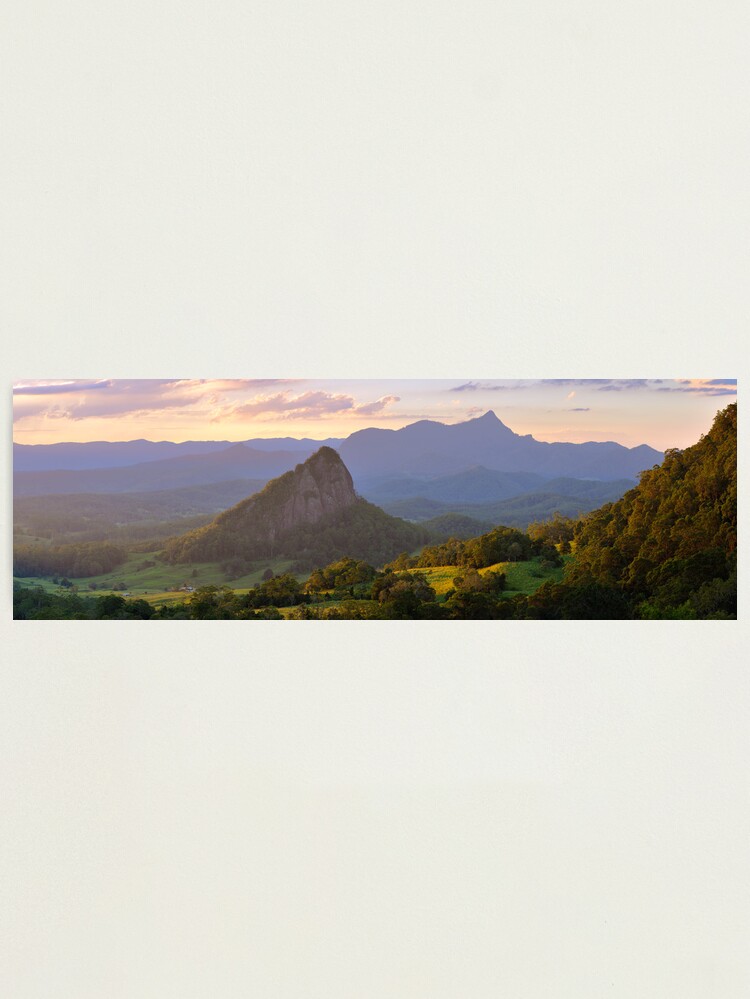 Alternate view of Doughboy Hill & Mt Warning, New South Wales, Australia Photographic Print