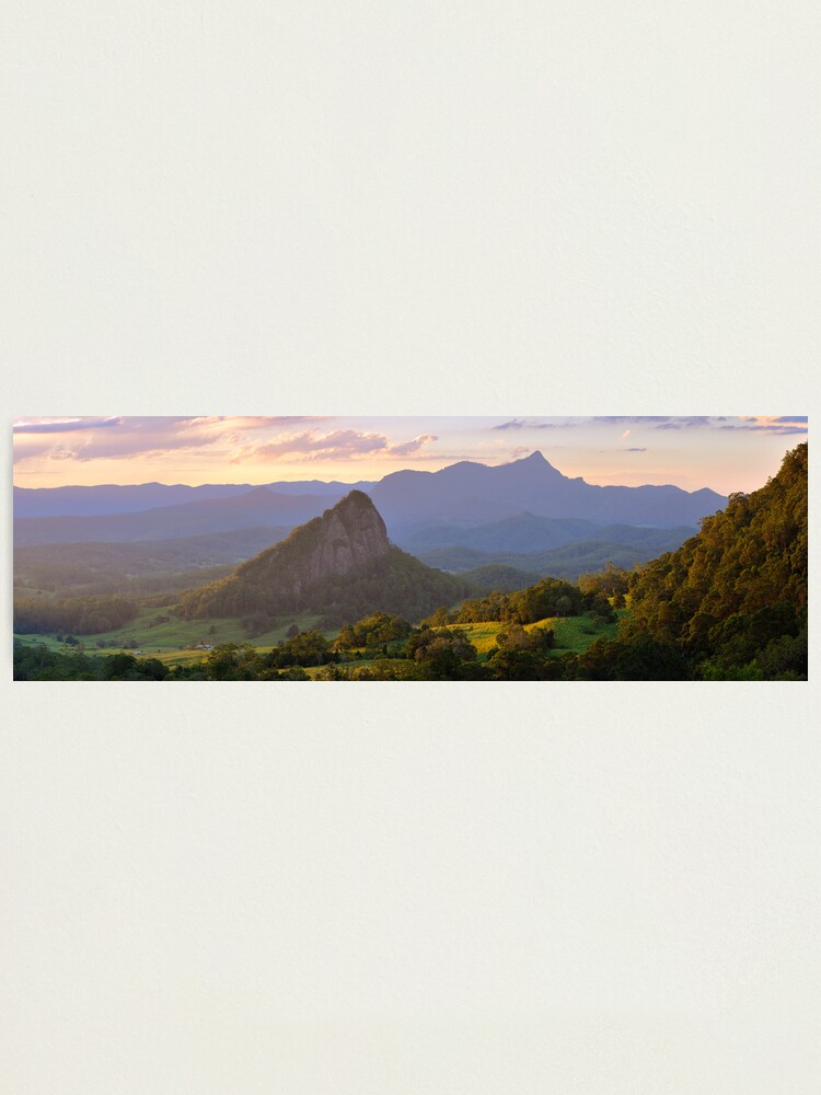 Alternate view of Doughboy Hill & Mt Warning, New South Wales, Australia Photographic Print
