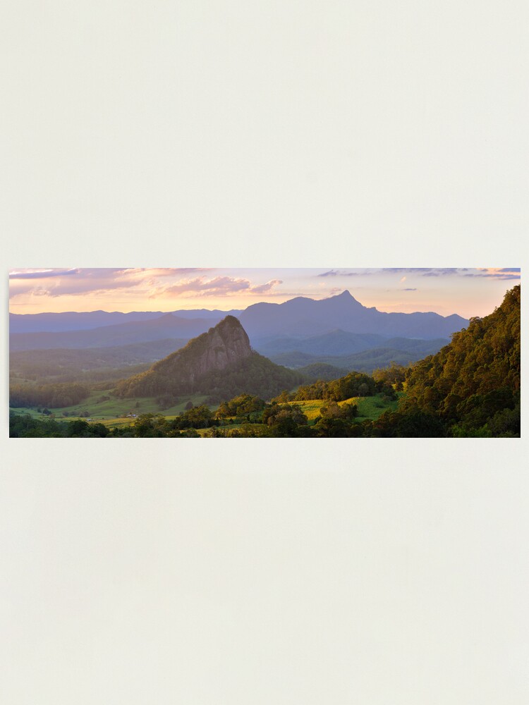 Alternate view of Doughboy Hill & Mt Warning, New South Wales, Australia Photographic Print