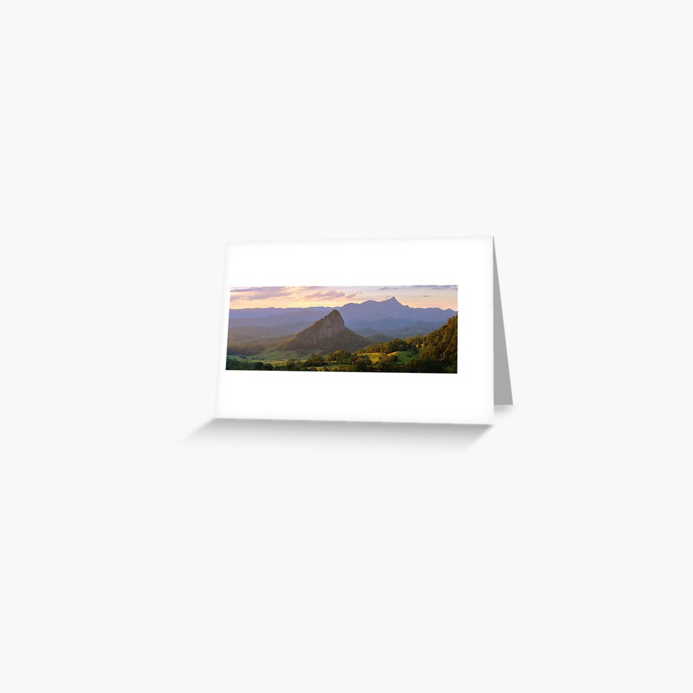 Doughboy Hill & Mt Warning, New South Wales, Australia Greeting Card