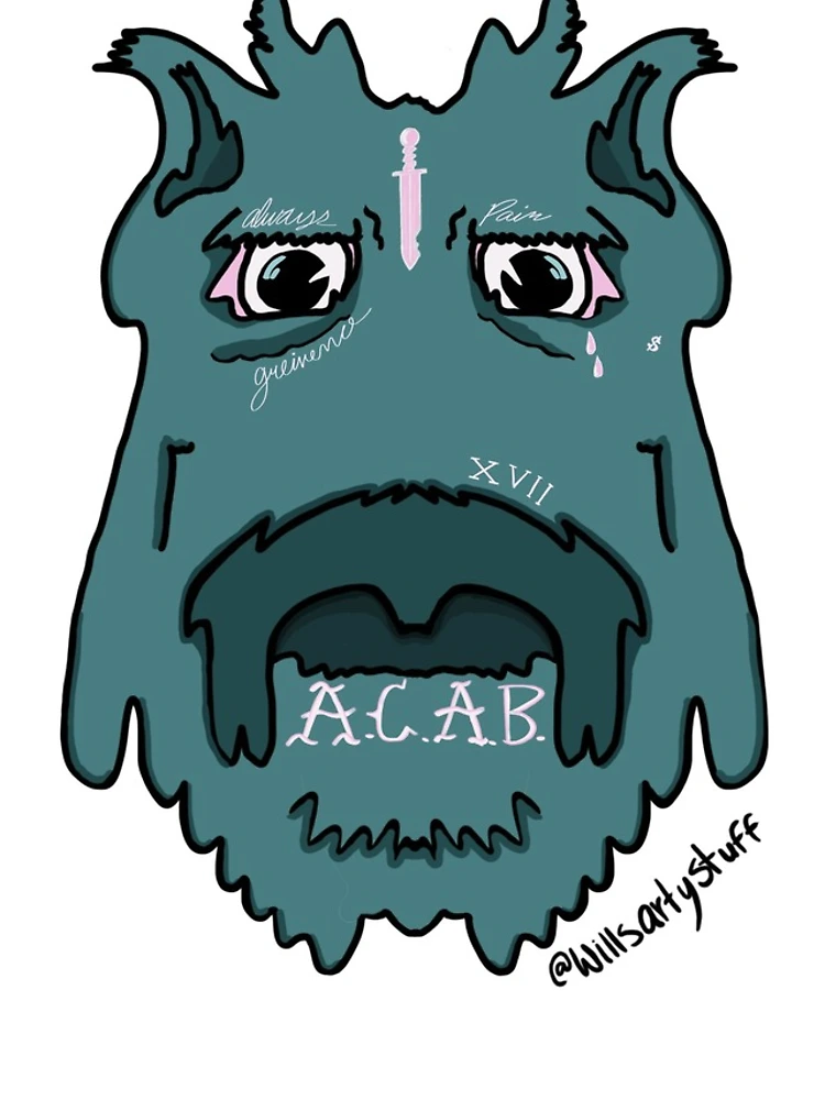 Thumbnail 4 of 4, iPhone Case, ACAB Monster designed and sold by ReeceWD.