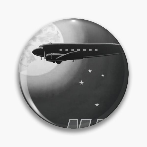 Item preview, Fly Home Tonight Noire vintage travel poster designed and sold by stickart-marek.