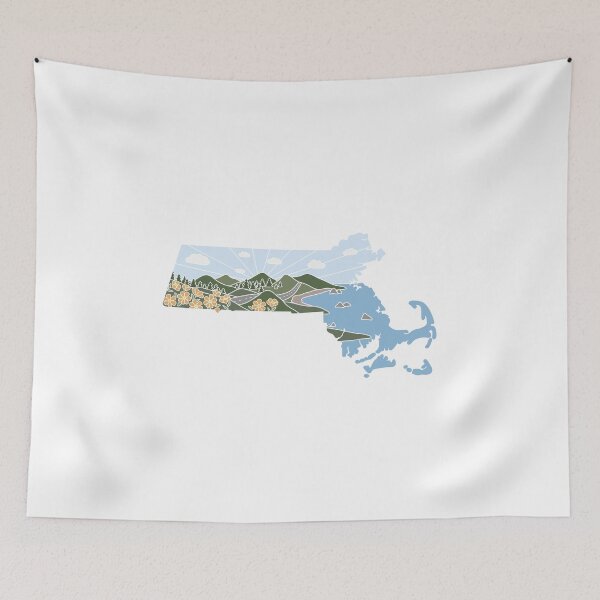 Item preview, Massachusetts Illustrated Graphic designed and sold by jamiemaher15.