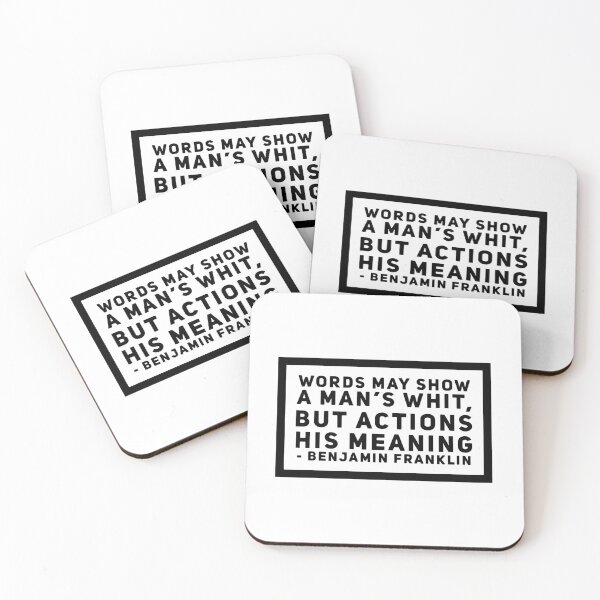 Item preview, Ben Franklin Quote on Words designed and sold by HalpinDesign.