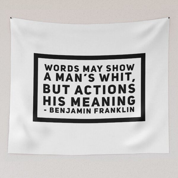 Item preview, Ben Franklin Quote on Words designed and sold by HalpinDesign.