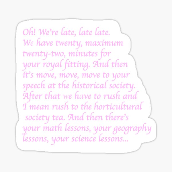 Barbie Princess and the Pauper - Free Lyrics Sticker
