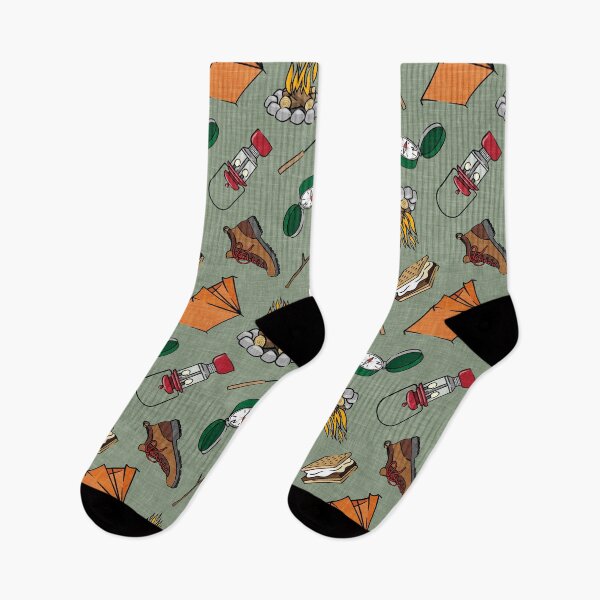 Item preview, Camping Elements - Sage designed and sold by littlearrow.