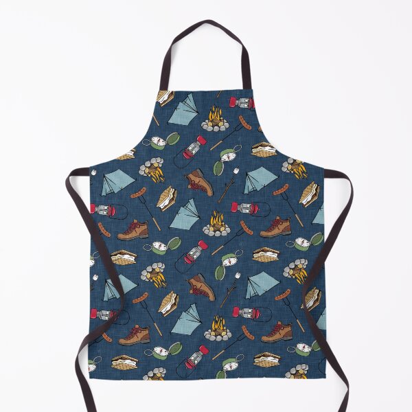 Item preview, Camping Elements - Navy designed and sold by littlearrow.