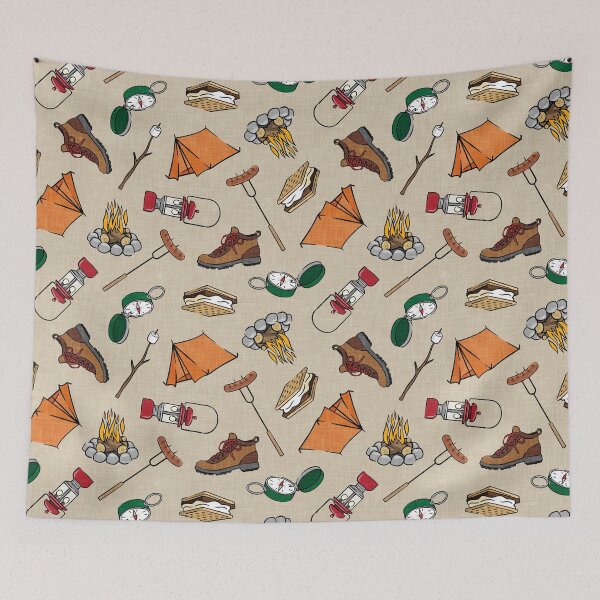 Item preview, Camping Elements - Tan designed and sold by littlearrow.