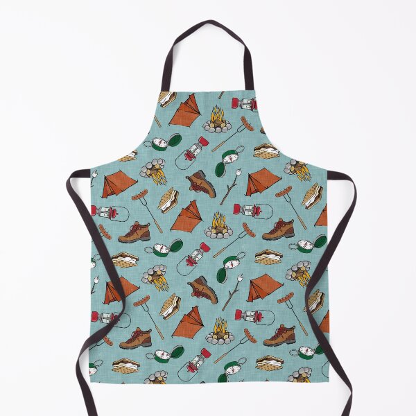 Item preview, Camping Elements - Blue designed and sold by littlearrow.