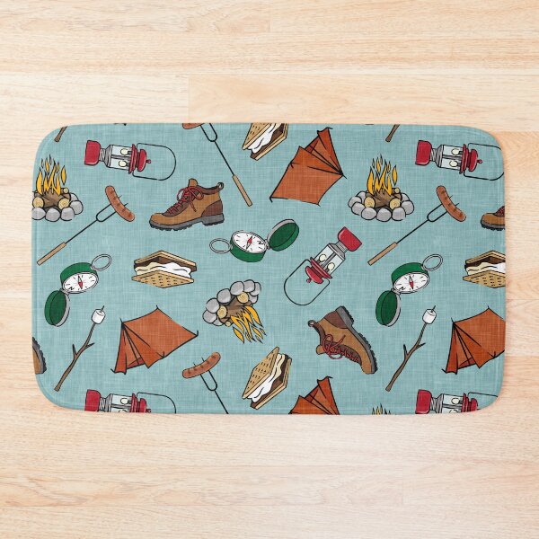 Item preview, Camping Elements - Blue designed and sold by littlearrow.