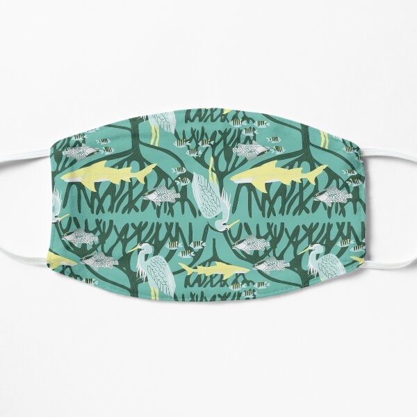 Mangrove Print Flat Mask