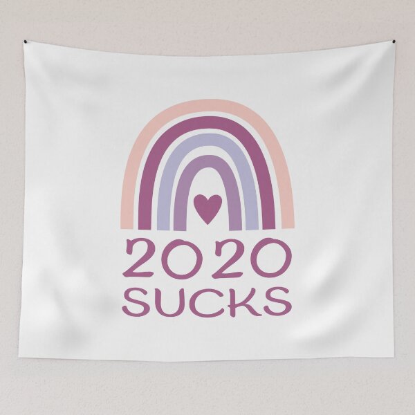 Item preview, 2020 Sucks Statement / Funny Sarcastic Saying with Rainbow design designed and sold by CreatedByHeidi.
