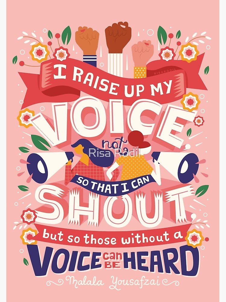 to raise your voice