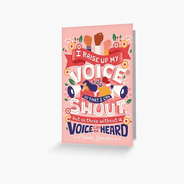 Raise Your Voice Greeting Card