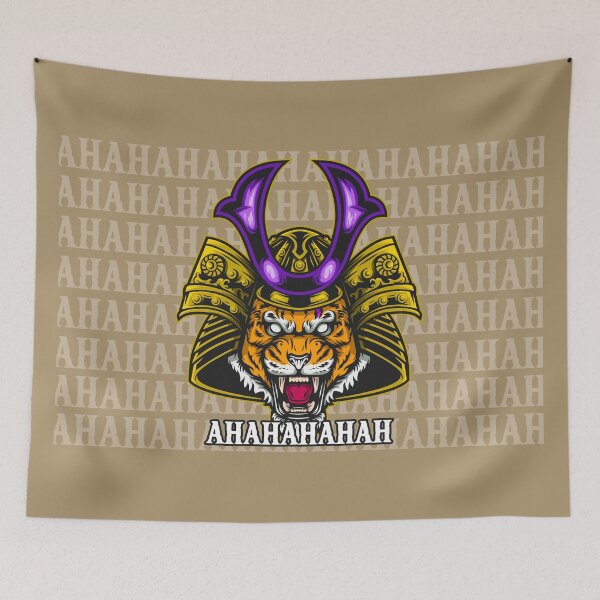 Item preview, TIGER SAMURAI AHAHA  designed and sold by NewFire.