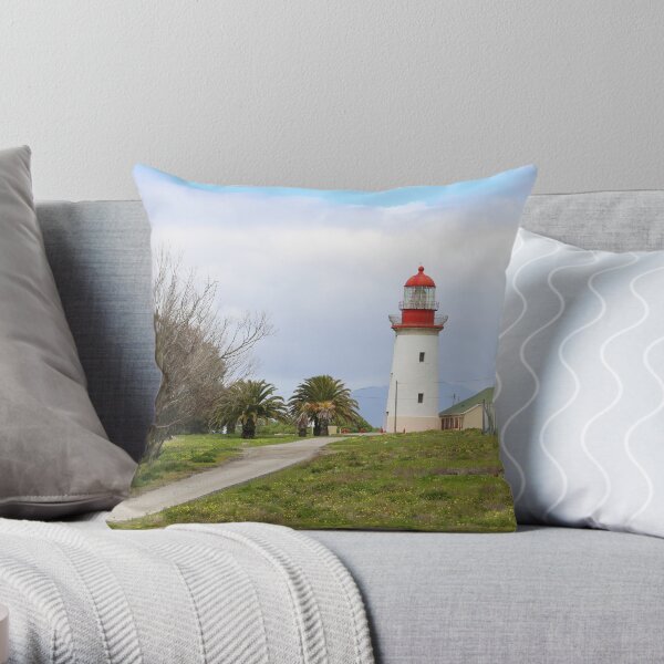 Robben Island Lighthouse, Cape town South Africa Throw Pillow