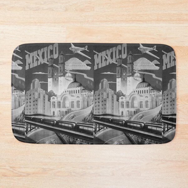 Item preview, Mexico Noire vintage travel poster designed and sold by stickart-marek.