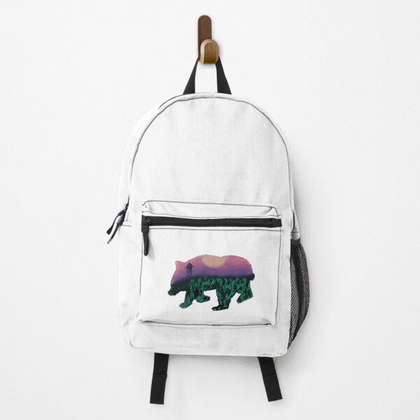 Item preview, Love traveling Landscape Pack Bear Image designed and sold by tinypurpleland.