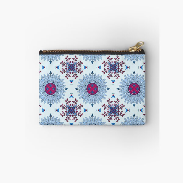 Item preview, Blue and red mandala designed and sold by MandalaFlowerArt.